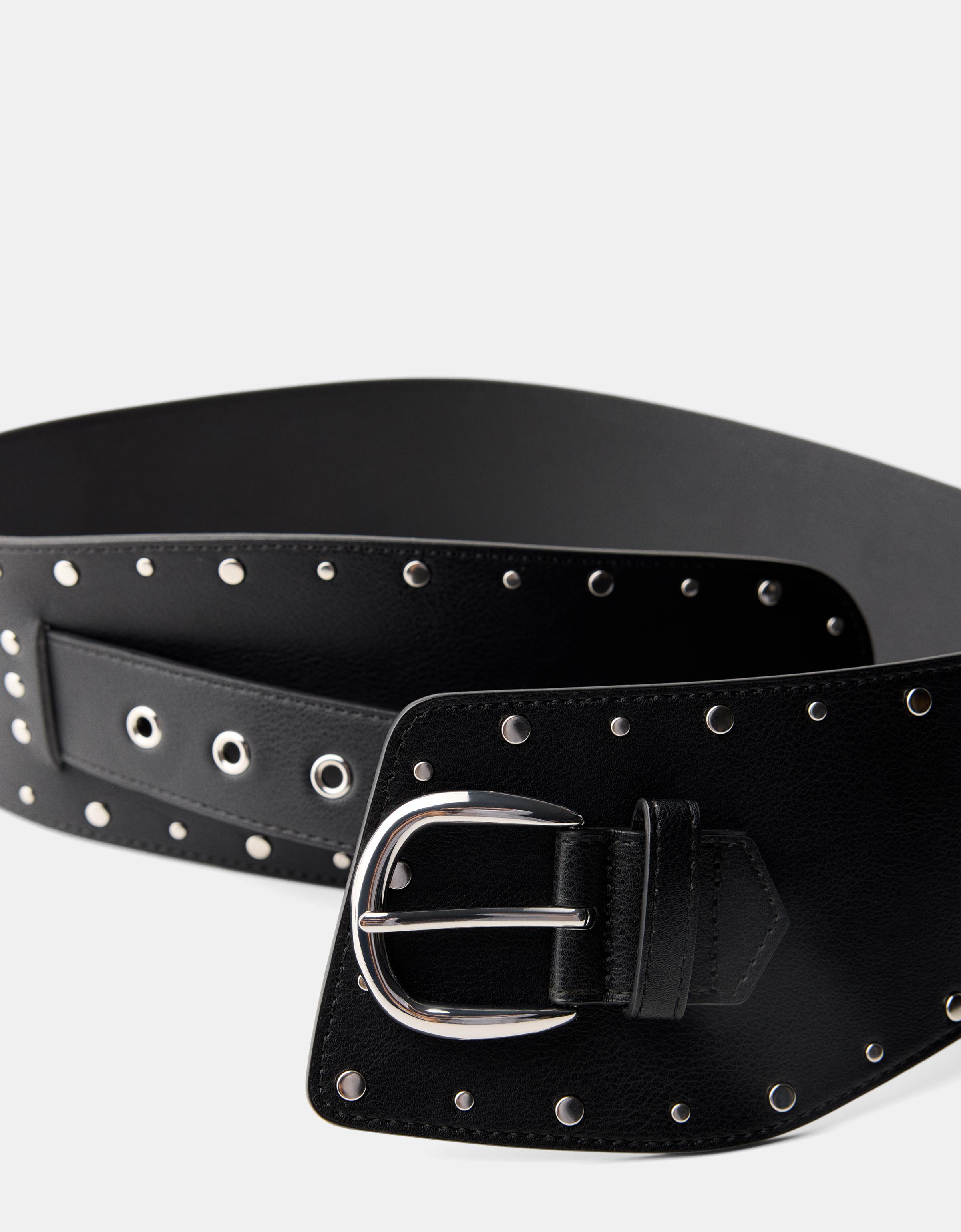 SETUP-EXE☆STUDDED WIDE BELT Studded wide belt - Women | Bershka