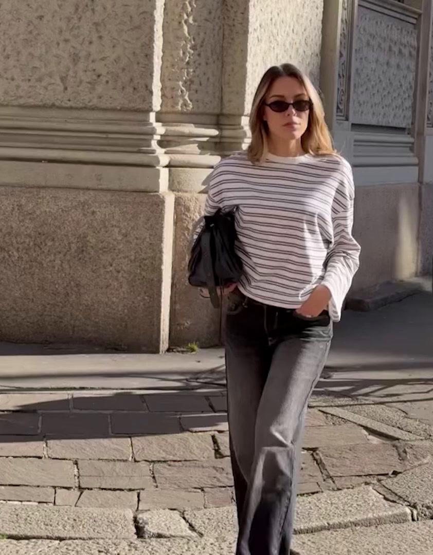 Uzun kollu baskılı tişört - Görsel 144