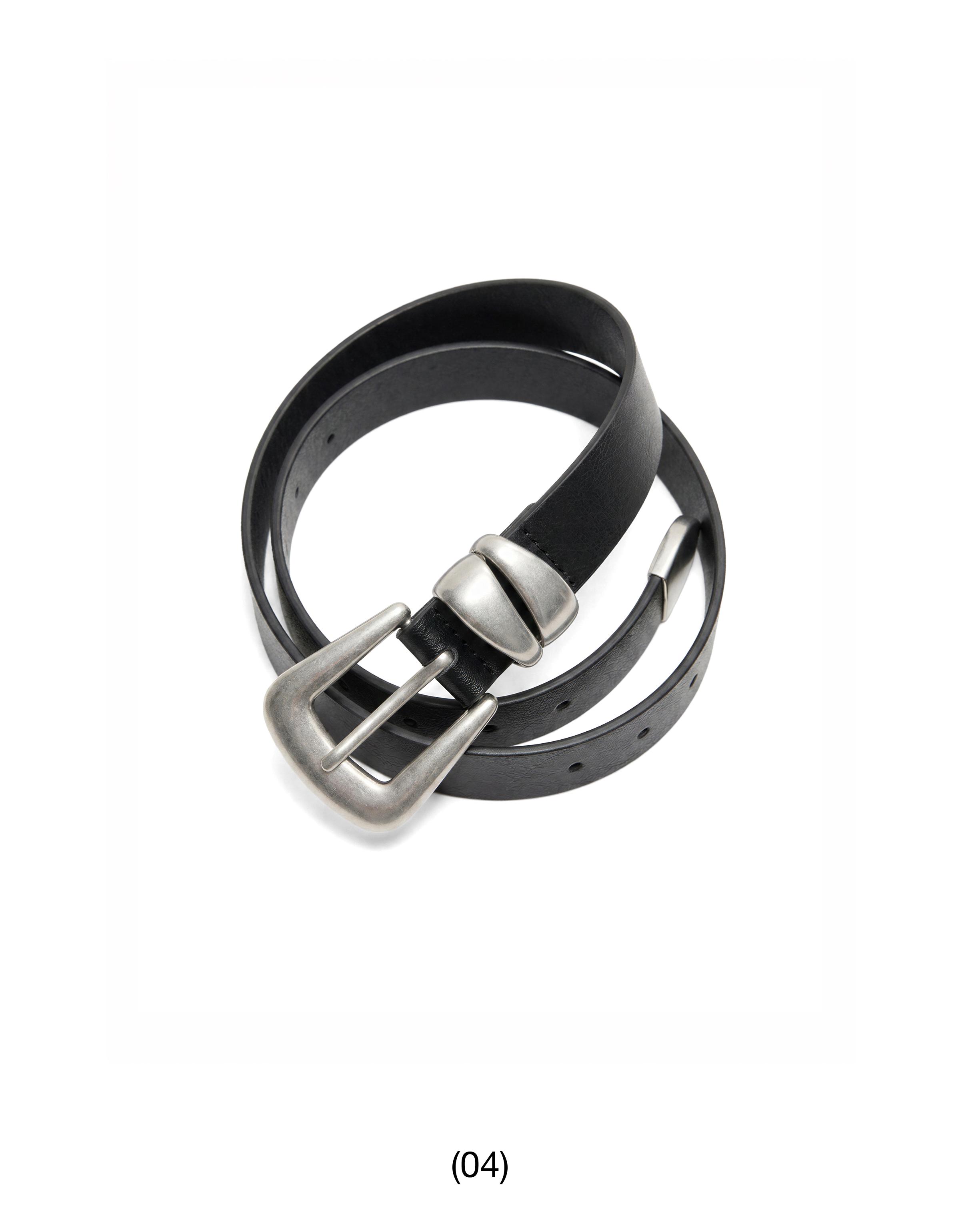 Double wrap belt — Black