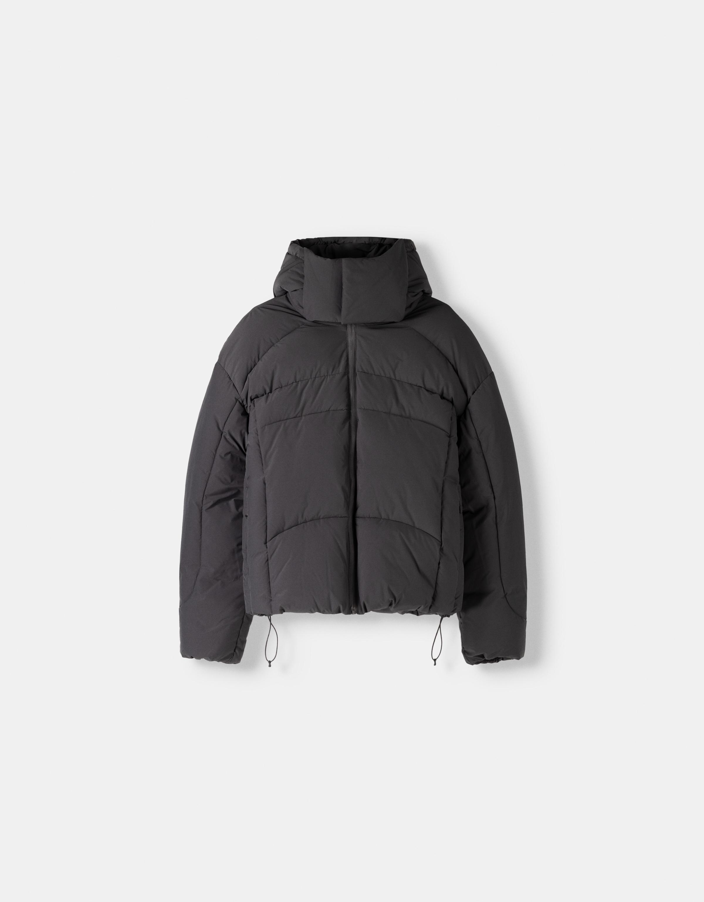 Puffer jacket with hood - Men | Bershka