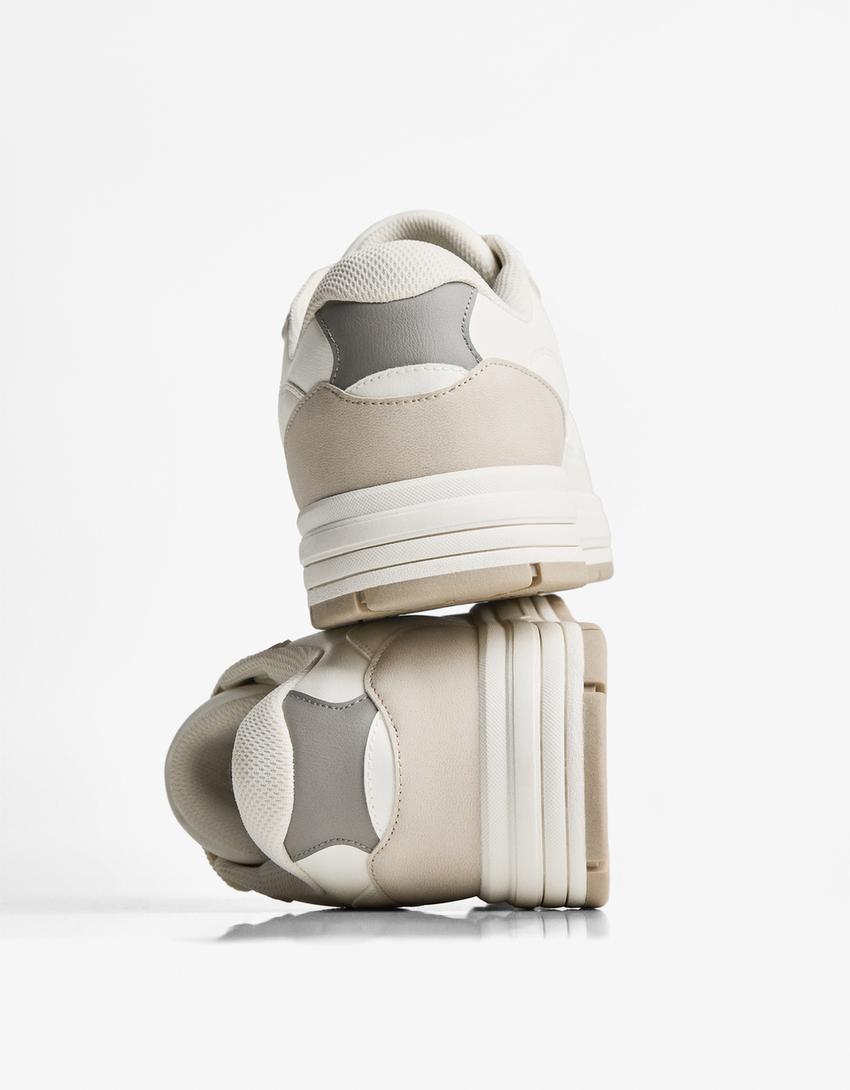 Sneakers basiche street combinate-Multicolore