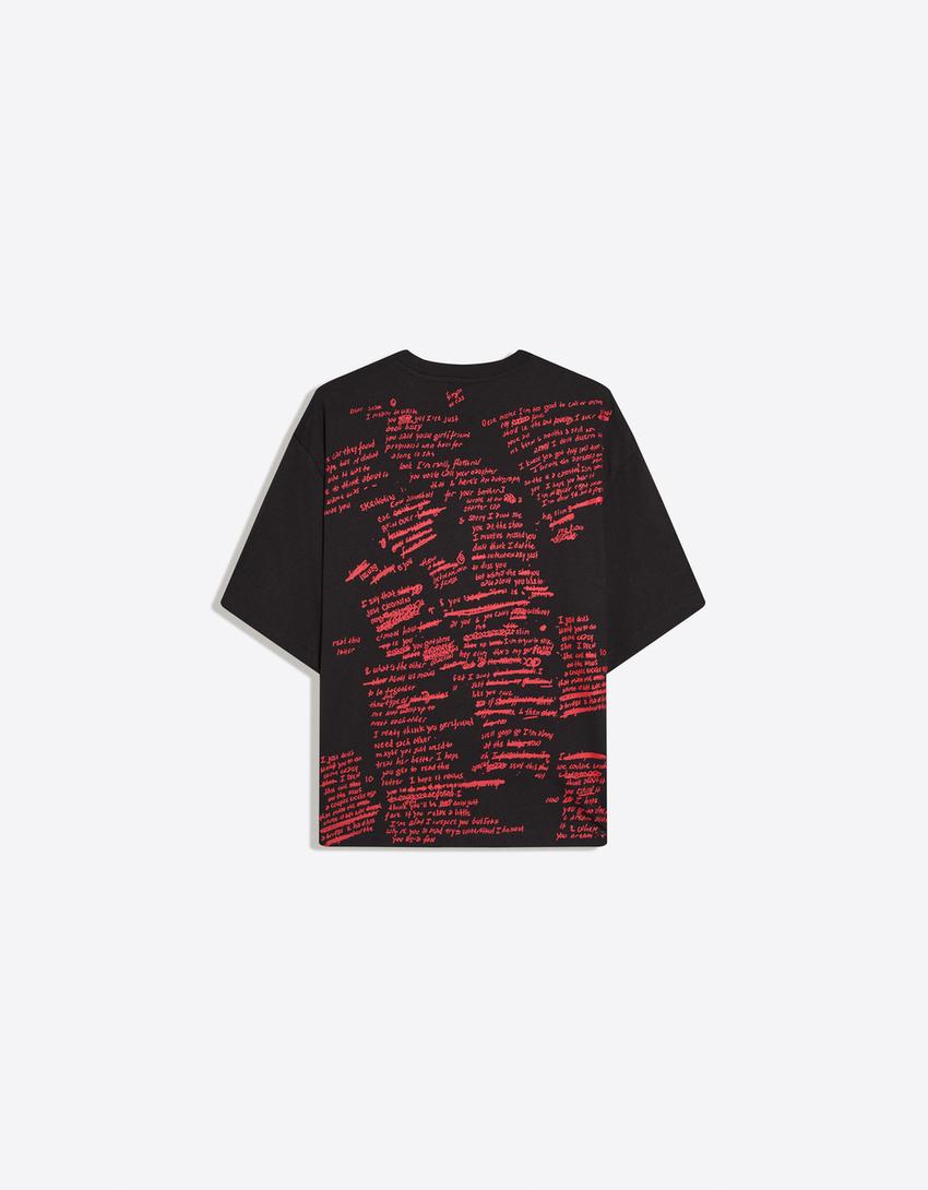 T-shirt manches courtes Eminem Boxy fit-Gris