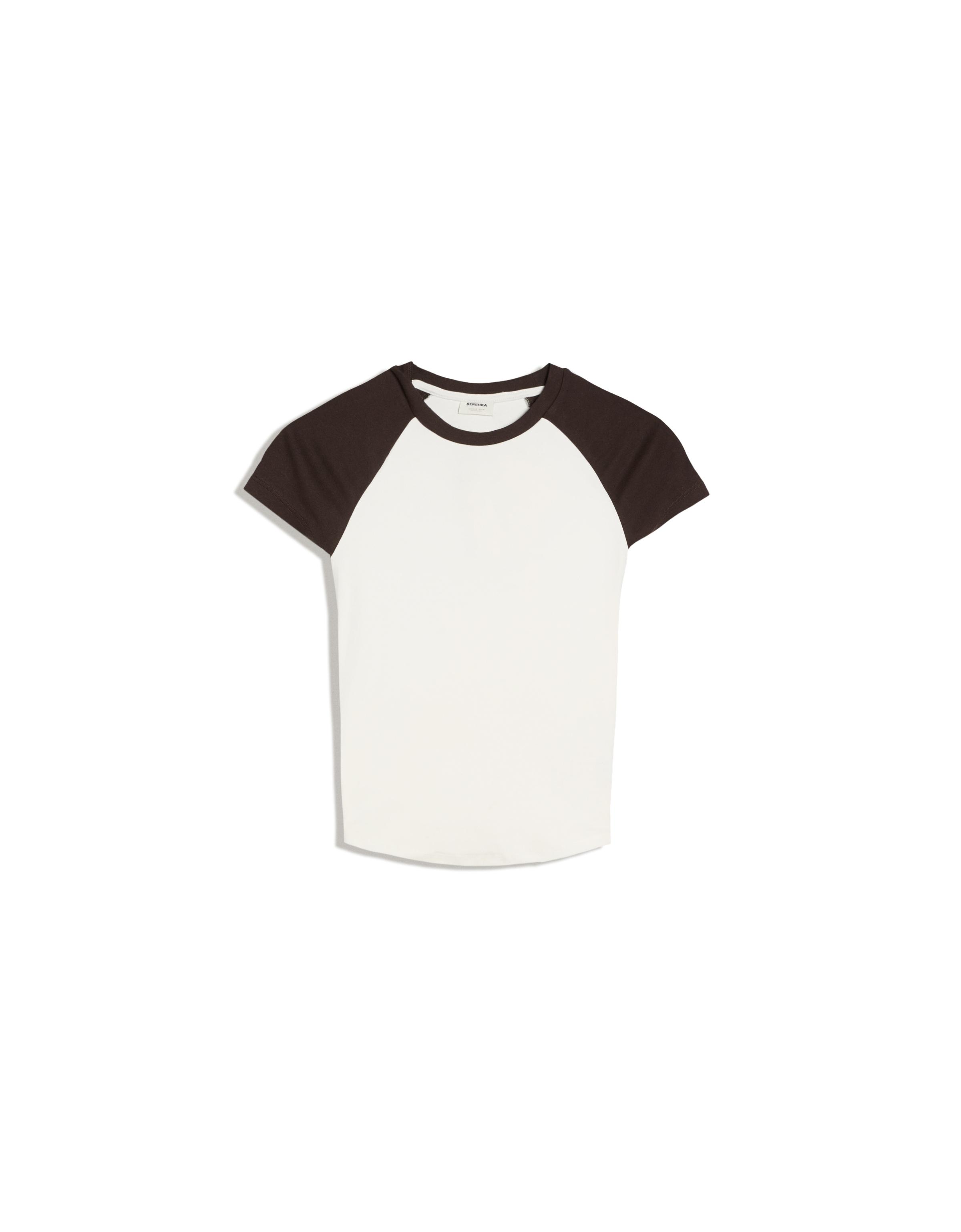 Fitted raglan T-shirt — Off white