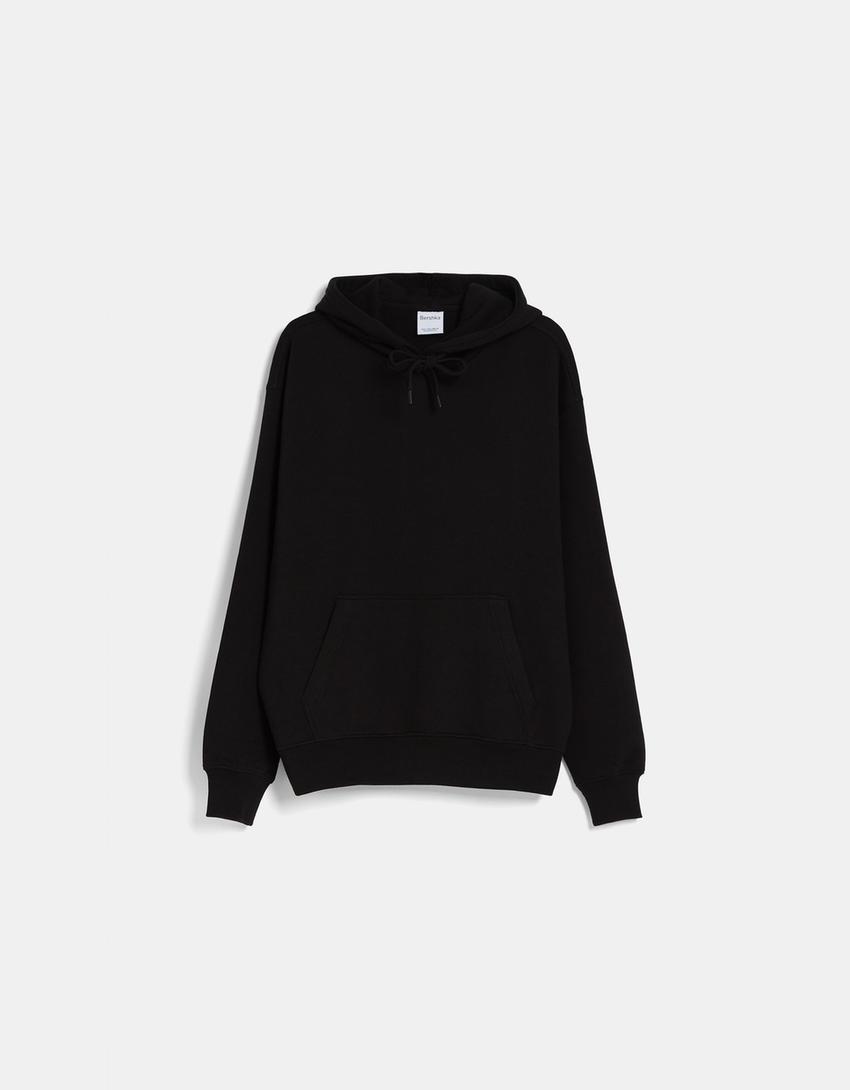 Sweatshirt com capuz-Preto-4