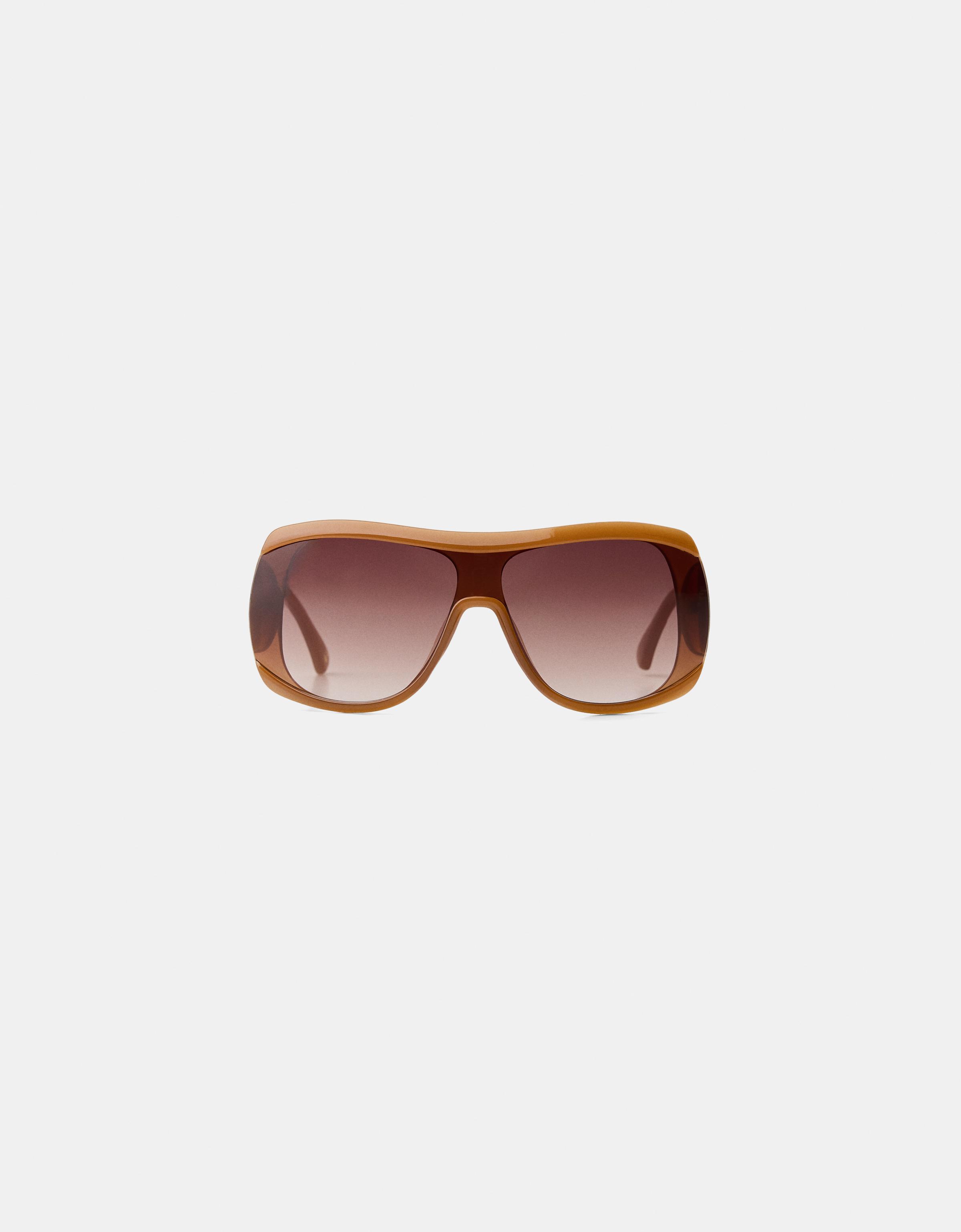 Bershka Retro-Sonnenbrille Damen Braun