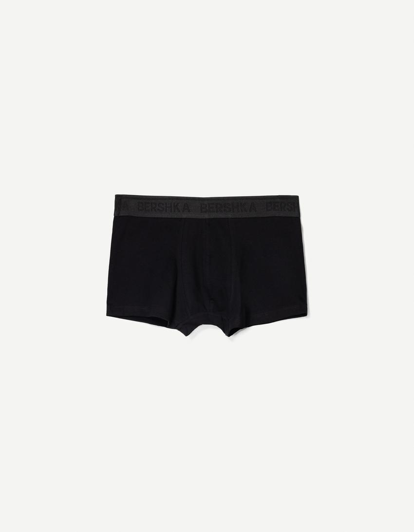 Pack 3 boxers cintura print-Negro