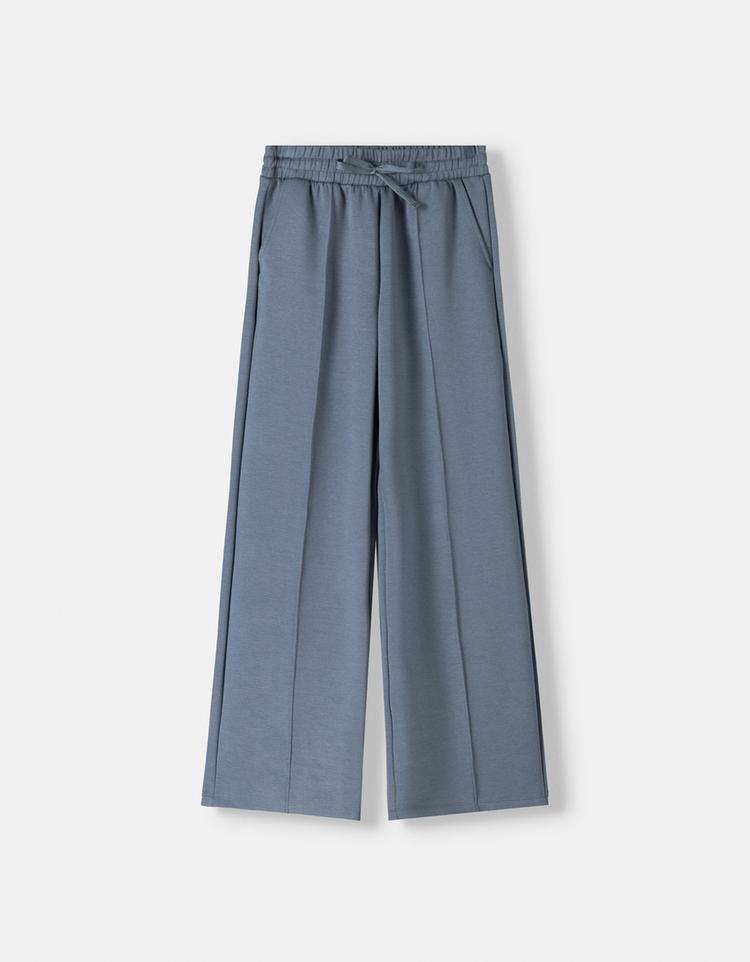 Yumuşak wide leg pantolon