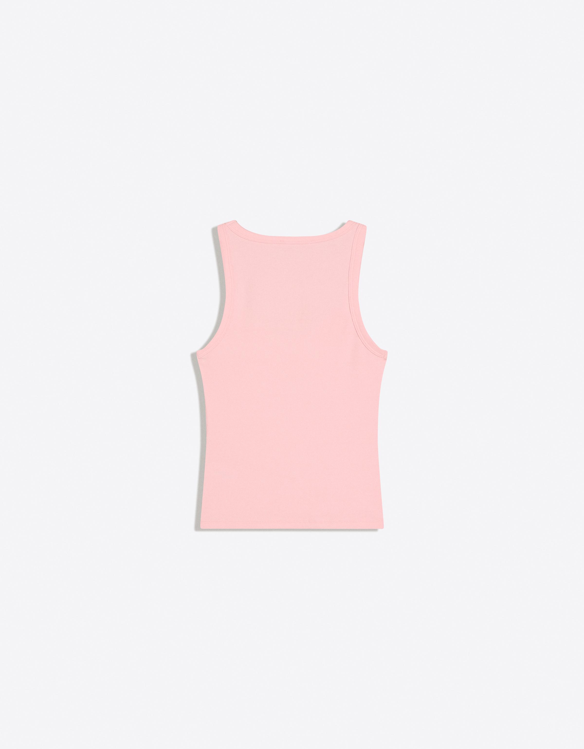 V-neck strappy vest top — Pink
