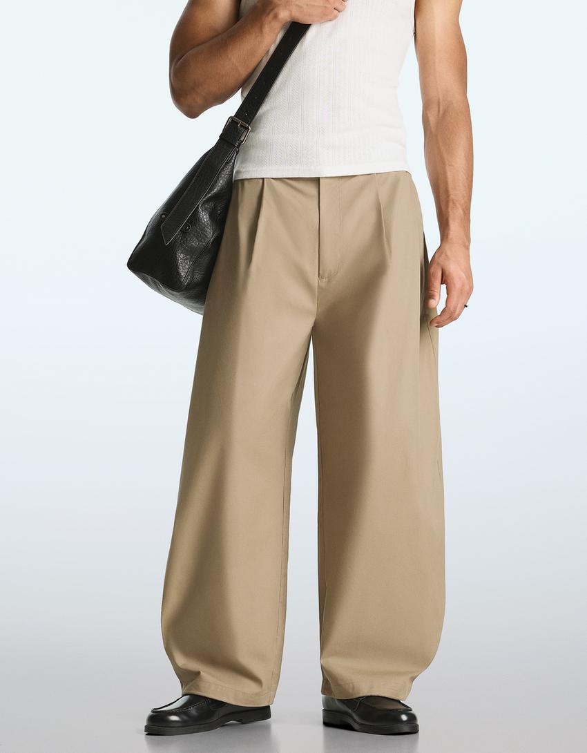 Pantalon megabarrel-Sable