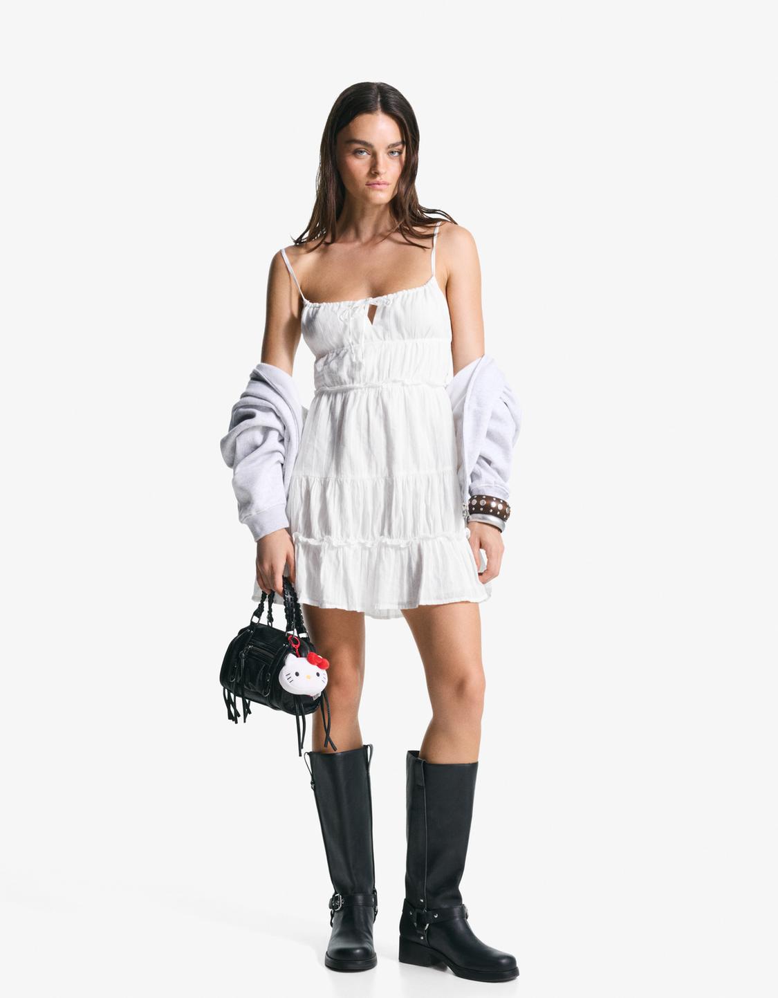 Flounce mini dress