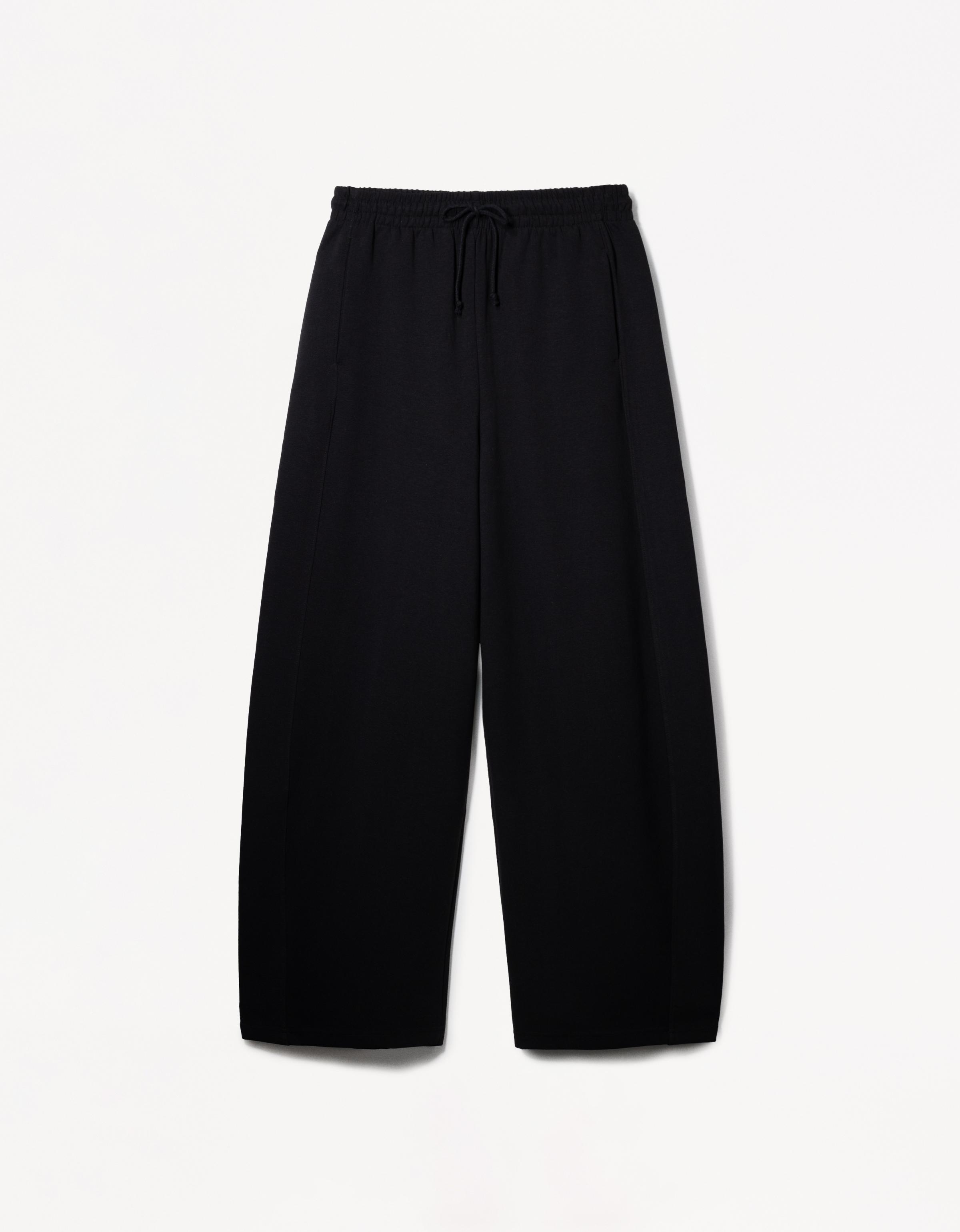 Bershka Hose Aus Plüsch Mit Stehkragen Damen Xl Schwarz