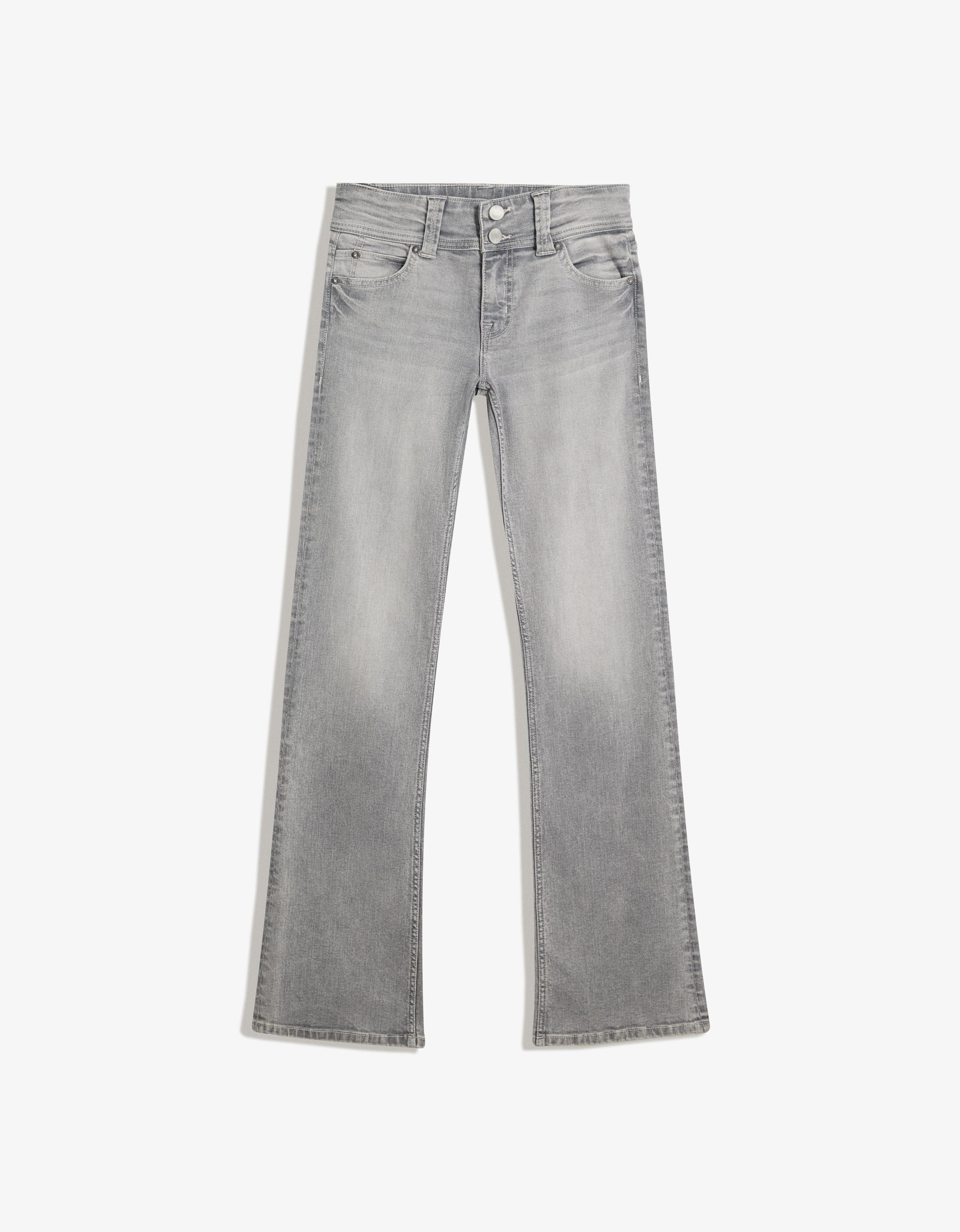 Düşük bel kapaklı bootcut jean - Görsel 2