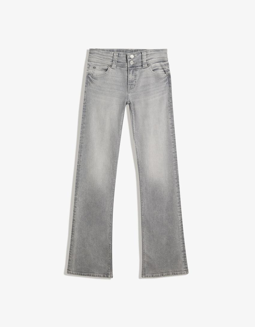 Farmerke bootcut kroja-Siva-0