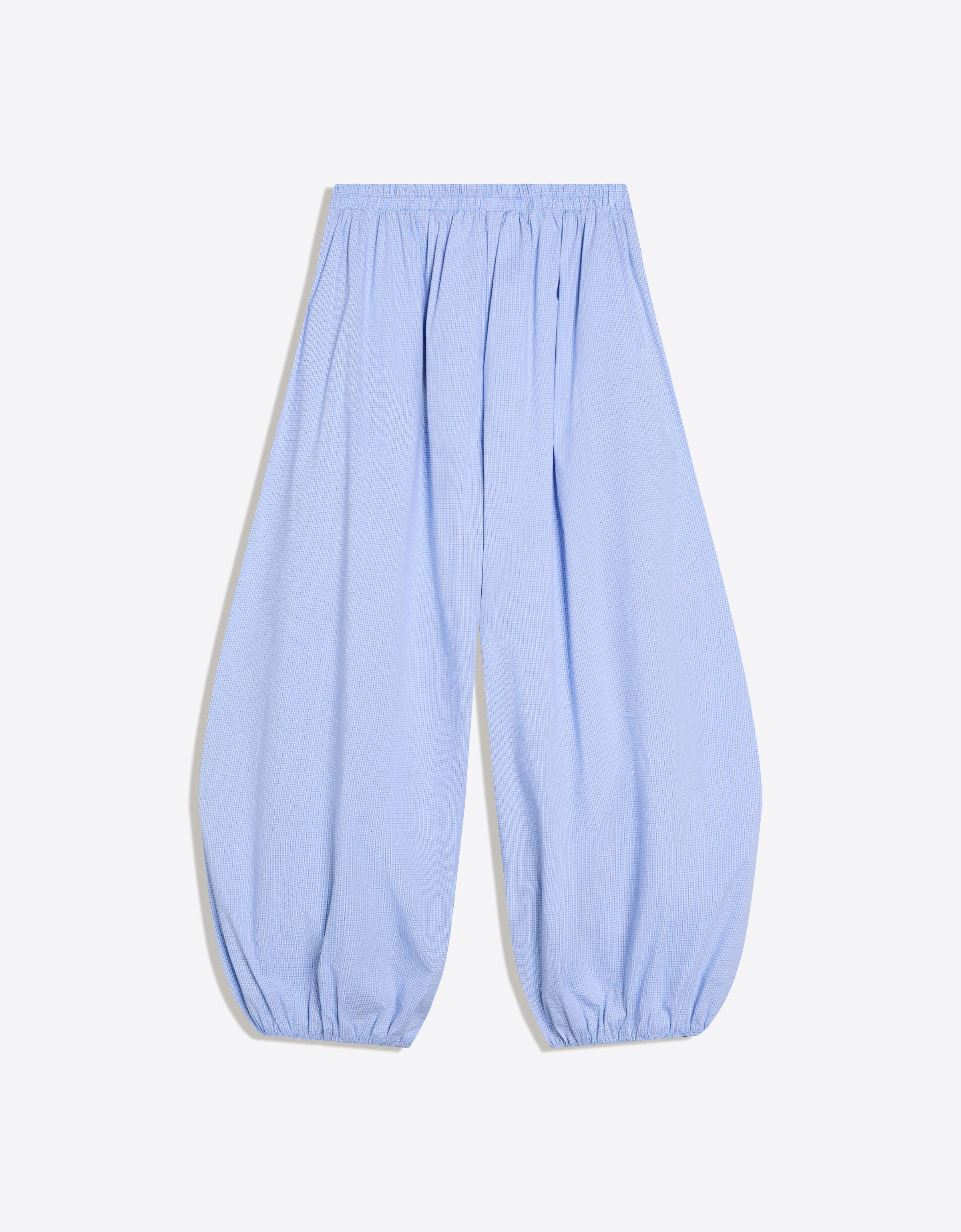 Poplin bloomer trousers — Blue