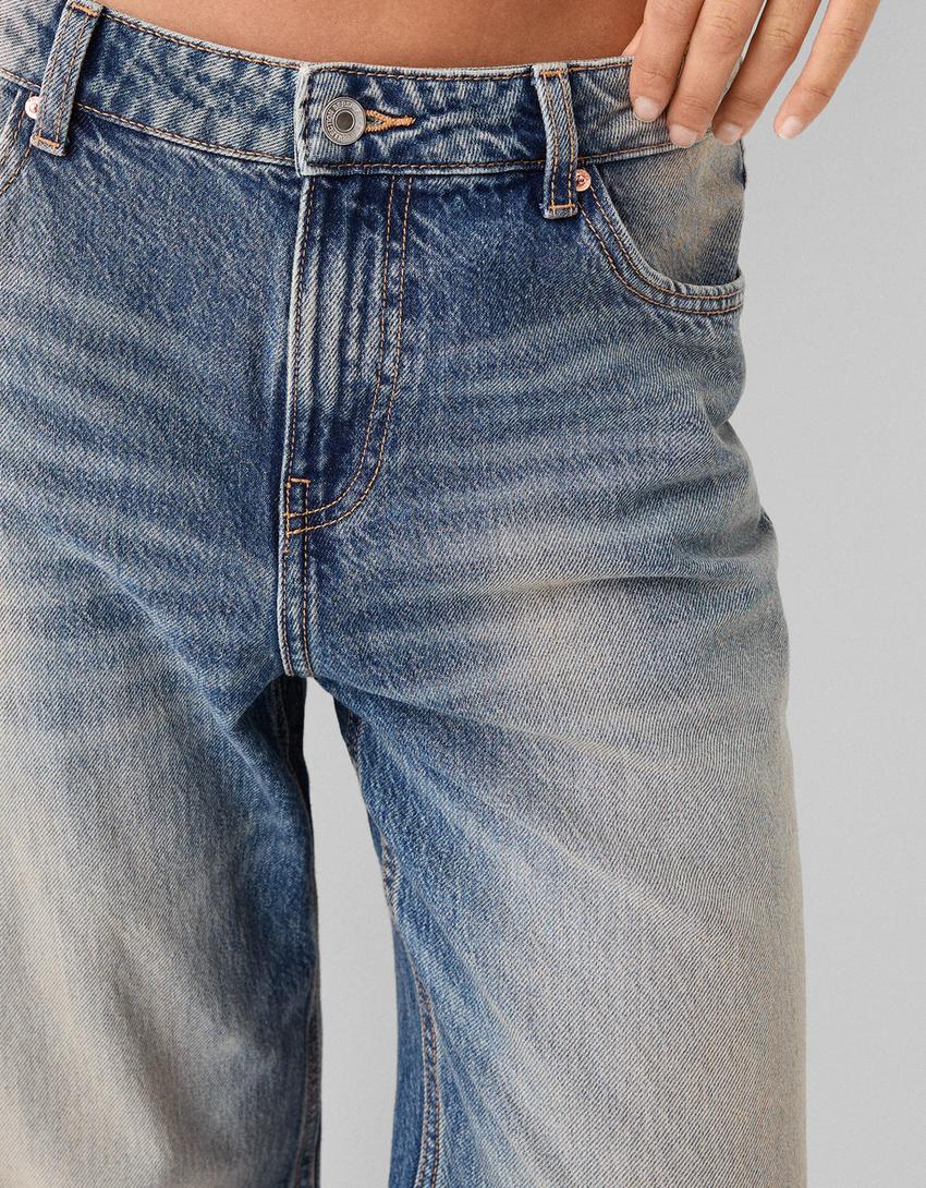 Jean baggy-Bleu lavé-6