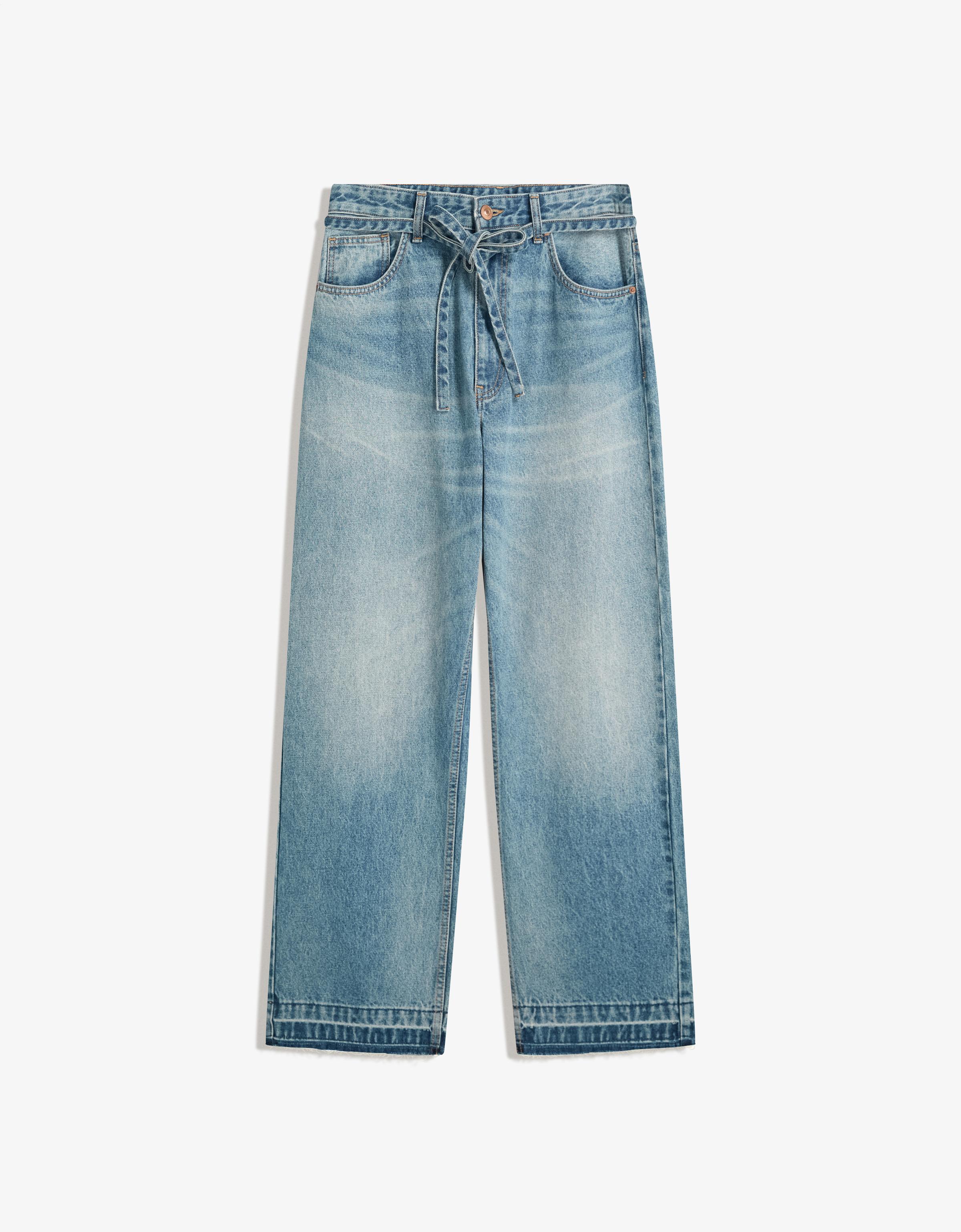 SEAN NISH DENIM BAGGY (ベルト付き) Baggy jeans with belt - Jeans - Men | Bershka