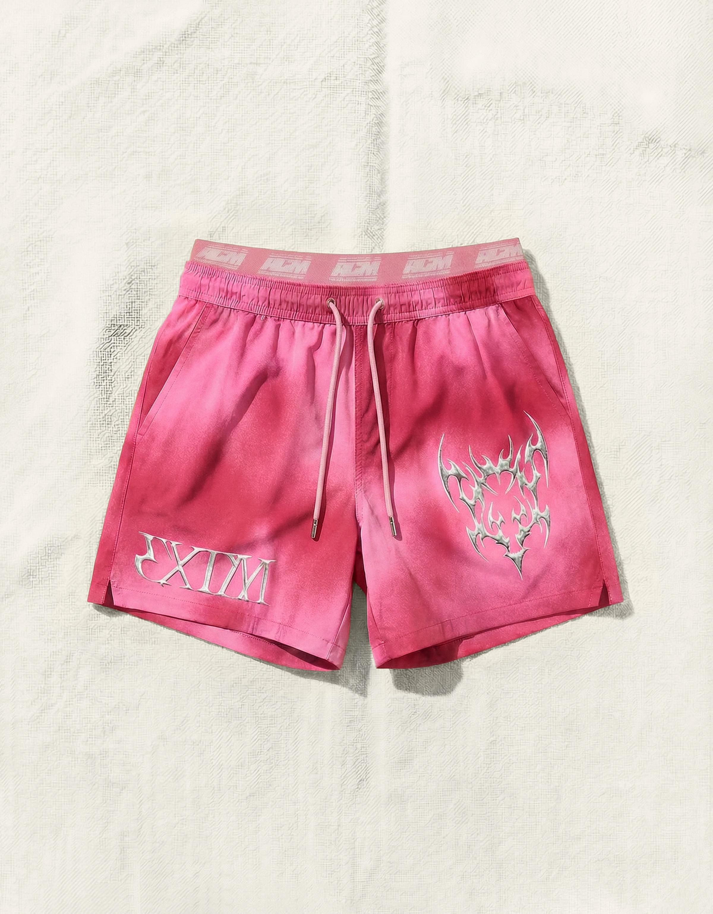 Boxy print swimsuit — Pink