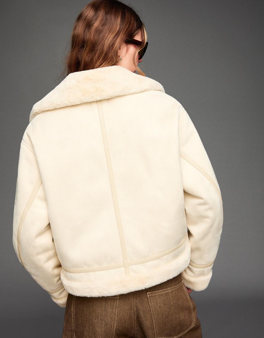 Double-faced jacket-Sand
