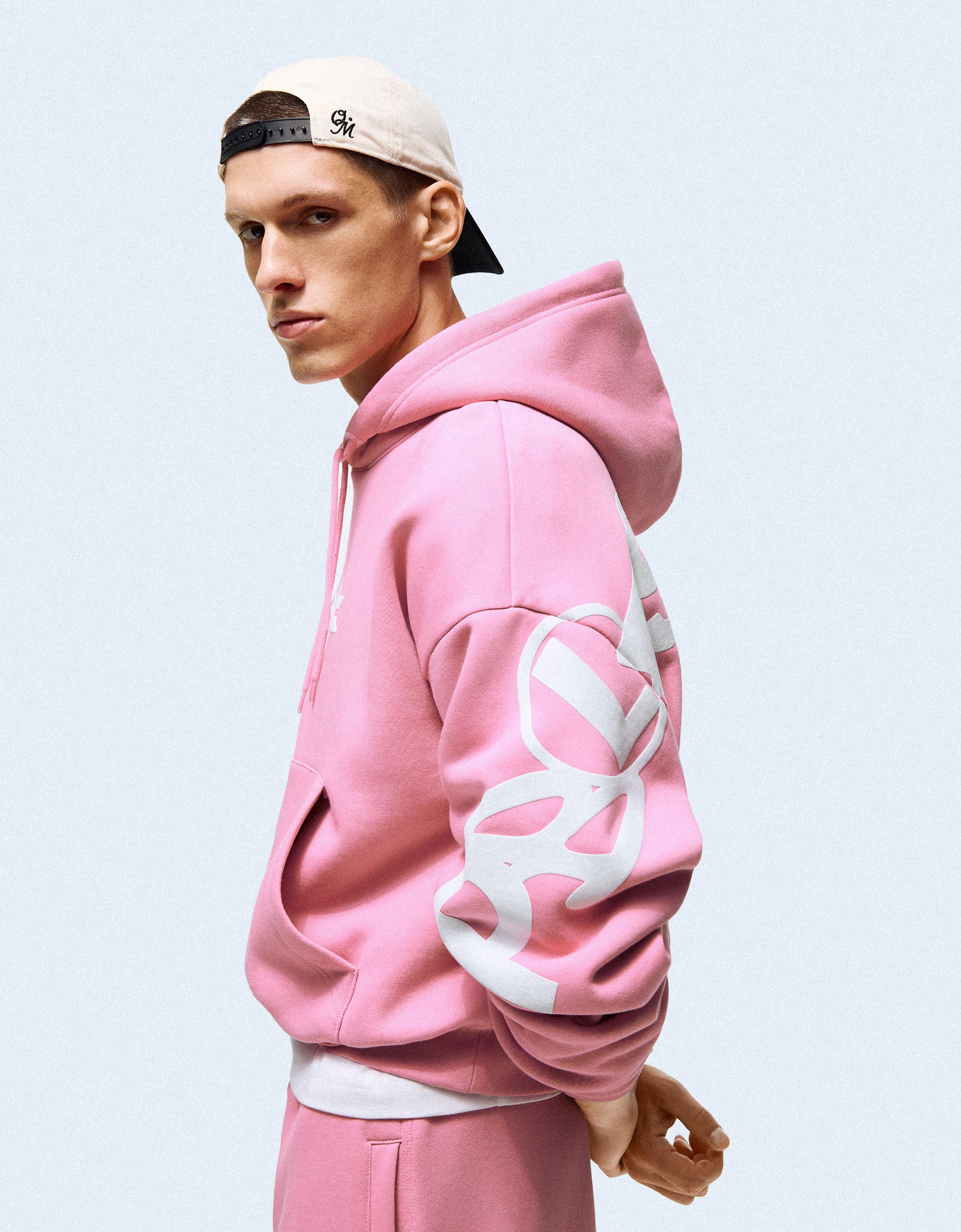Printed hoodie — Pink