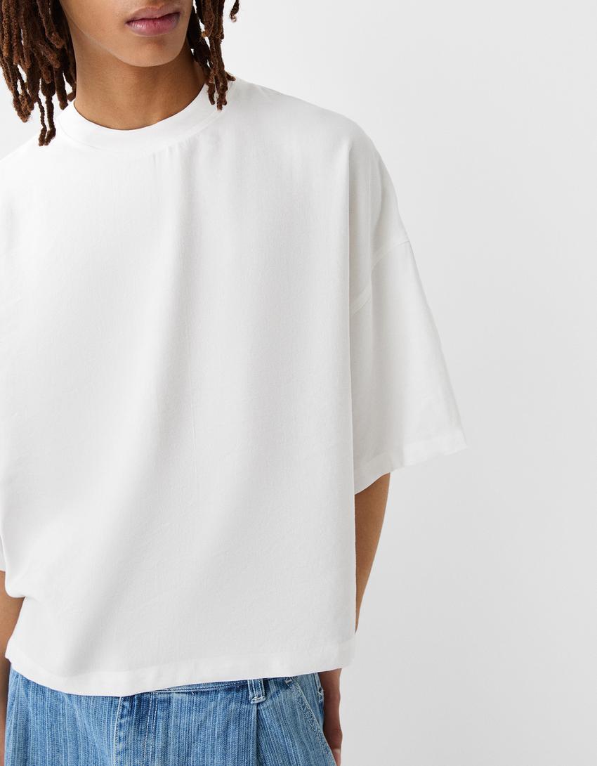 T-shirt de manga curta cropped-Gelo-5