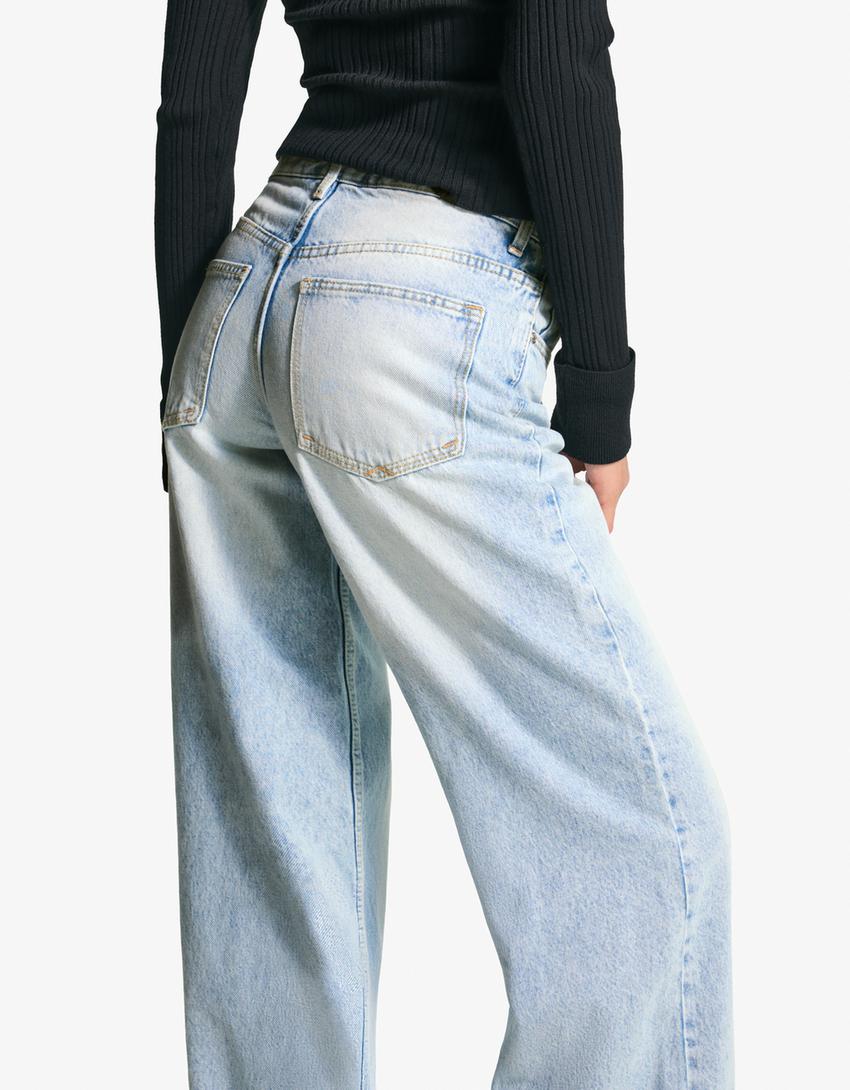Boyfriend jeans-Light blue