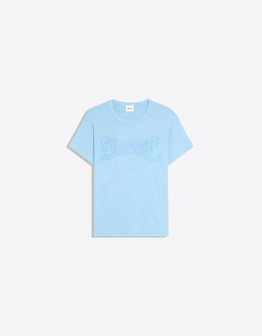 Short sleeve slim fit badge T-shirt — Blue 5