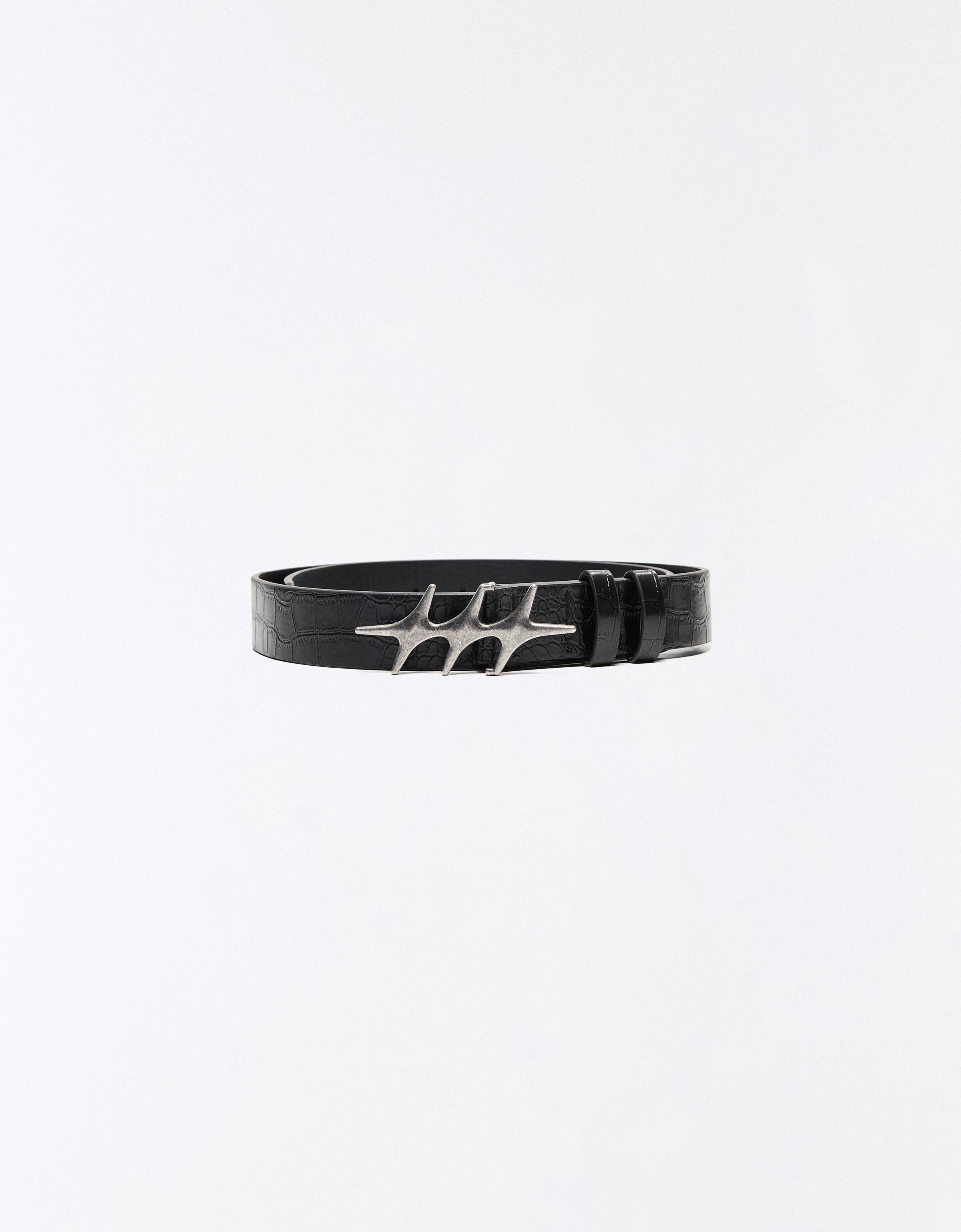 Star buckle belt — Black