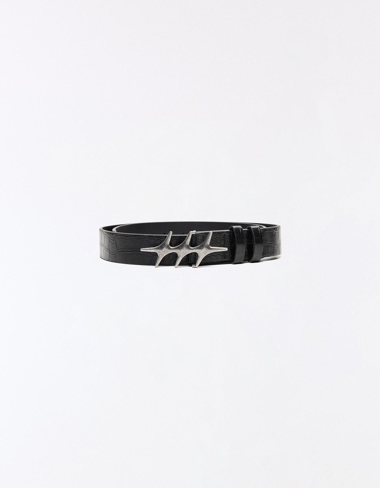 Star buckle belt — Black