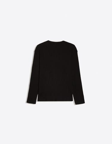 Slim fit long sleeve henley T-shirt — Black 7