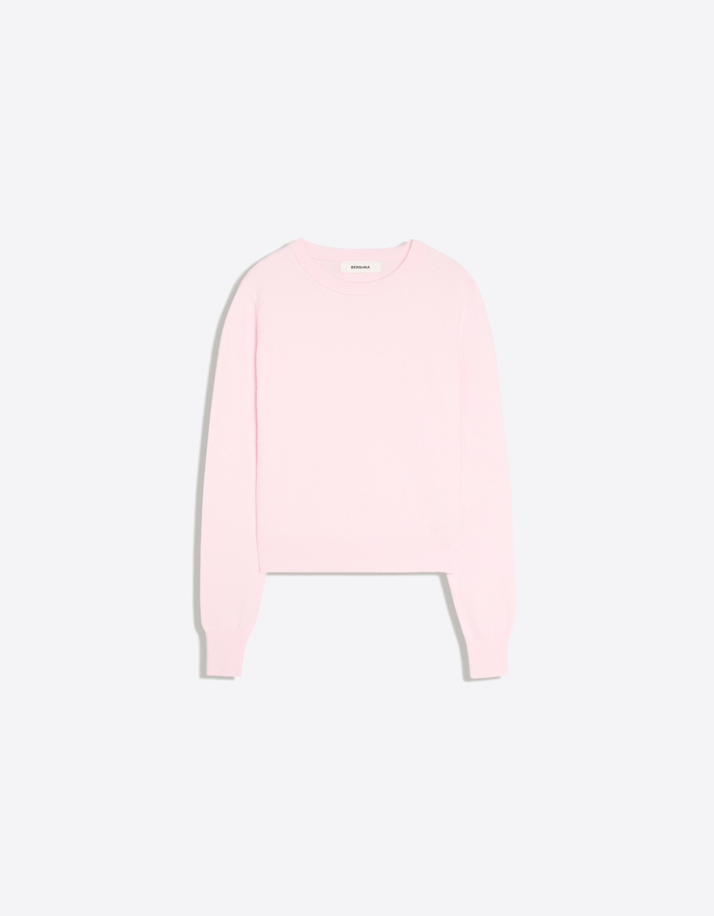 Round neck jumper — Pink