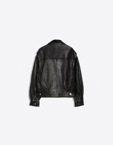 Leather biker jacket — Black 6