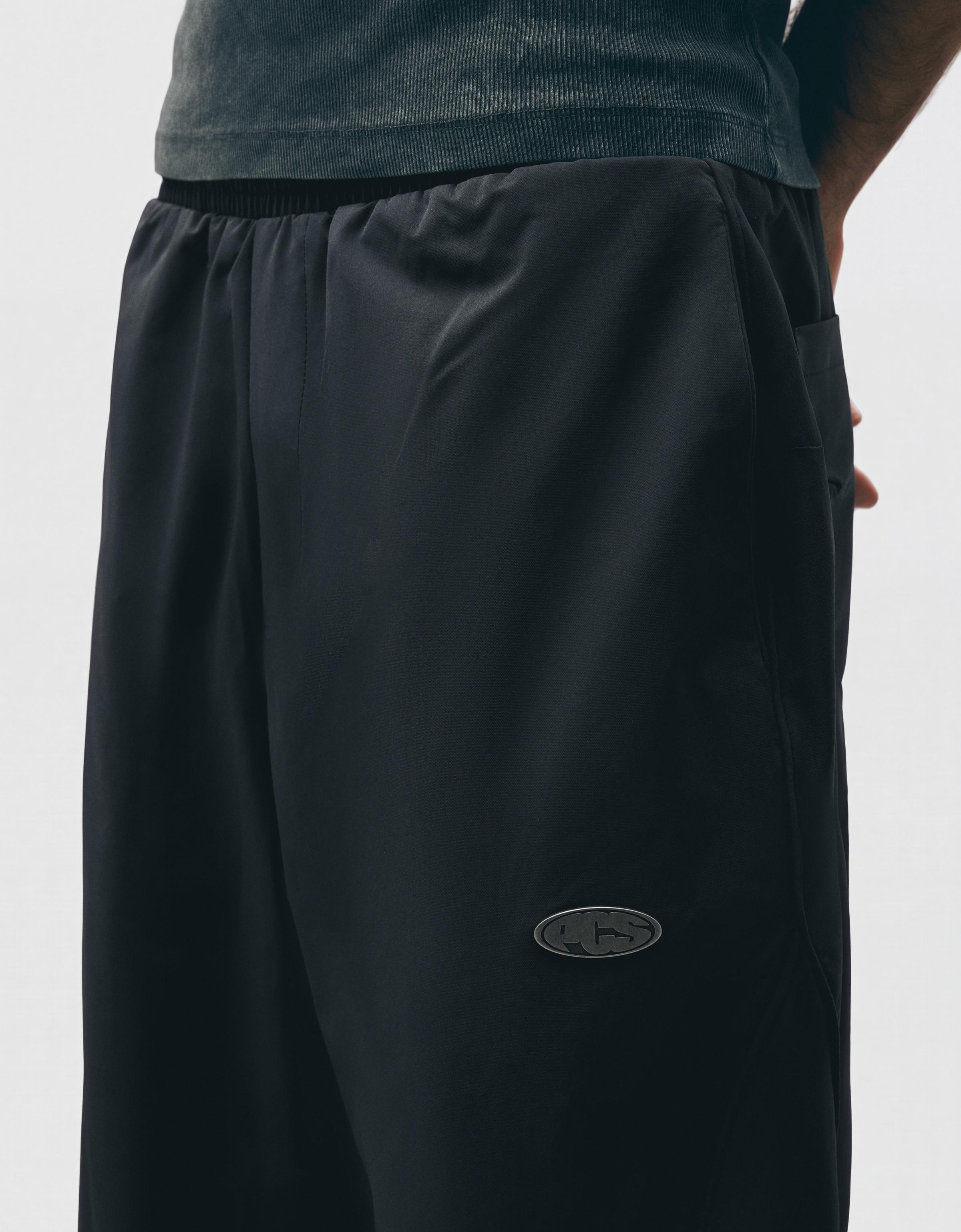 Technical barrel trousers — Dark blue