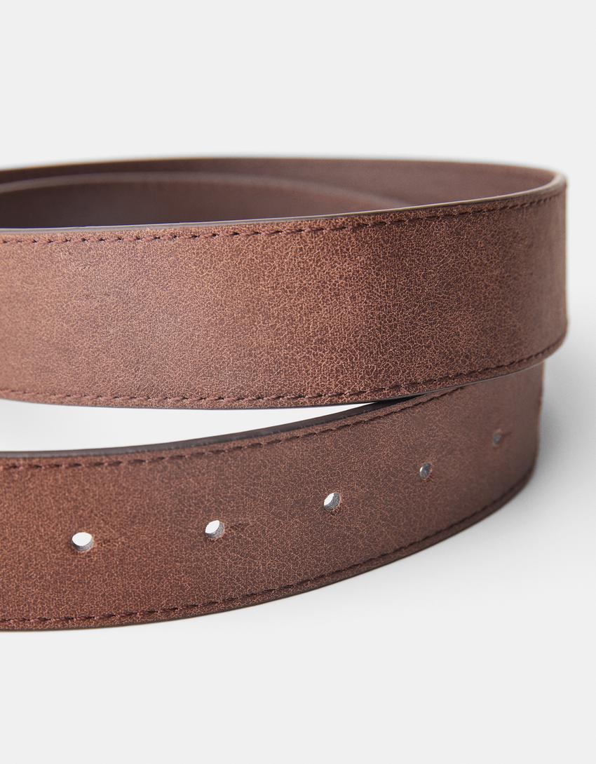Ceinture à boucle-Marron-1