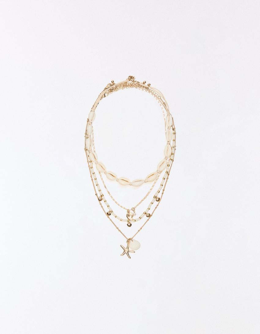 Pack 4 collares marinos-Crudo