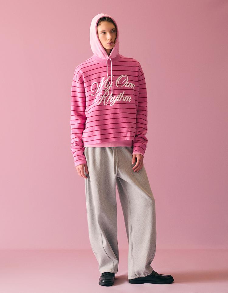 Çizgili baskılı süveter