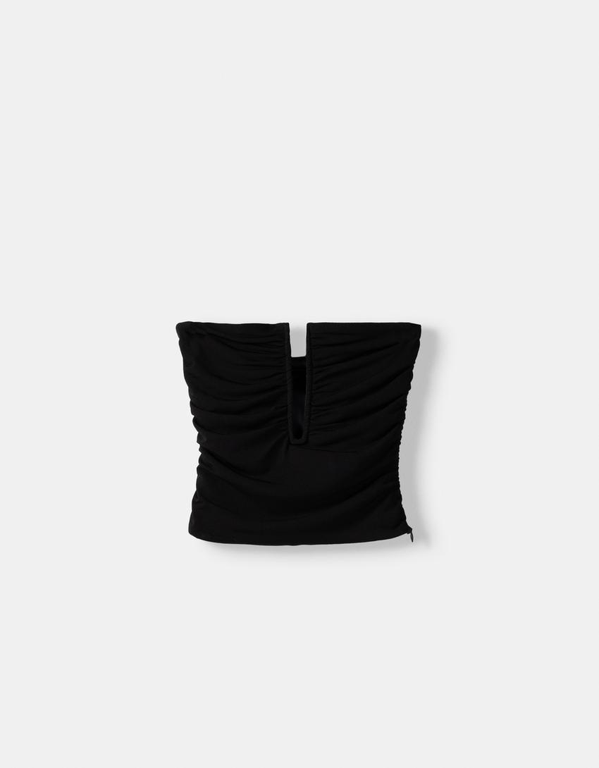 توب قصير ملتف-أسود-4