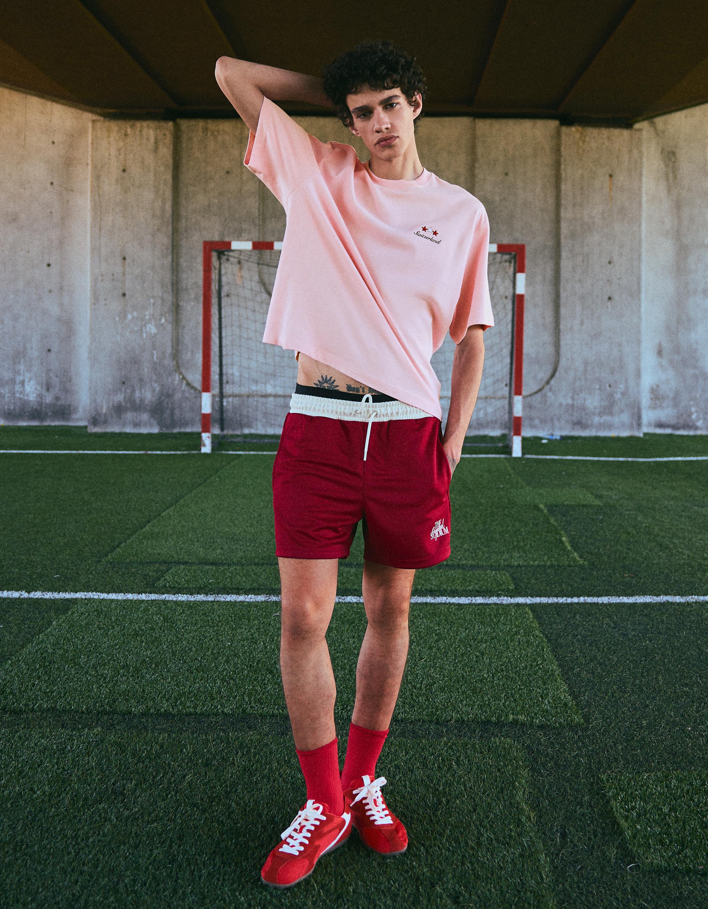 Heavy boxy T-shirt — Pink