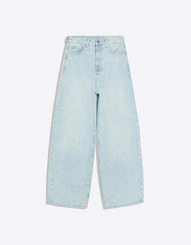 Barrel jeans with back buckle — Light blue 5