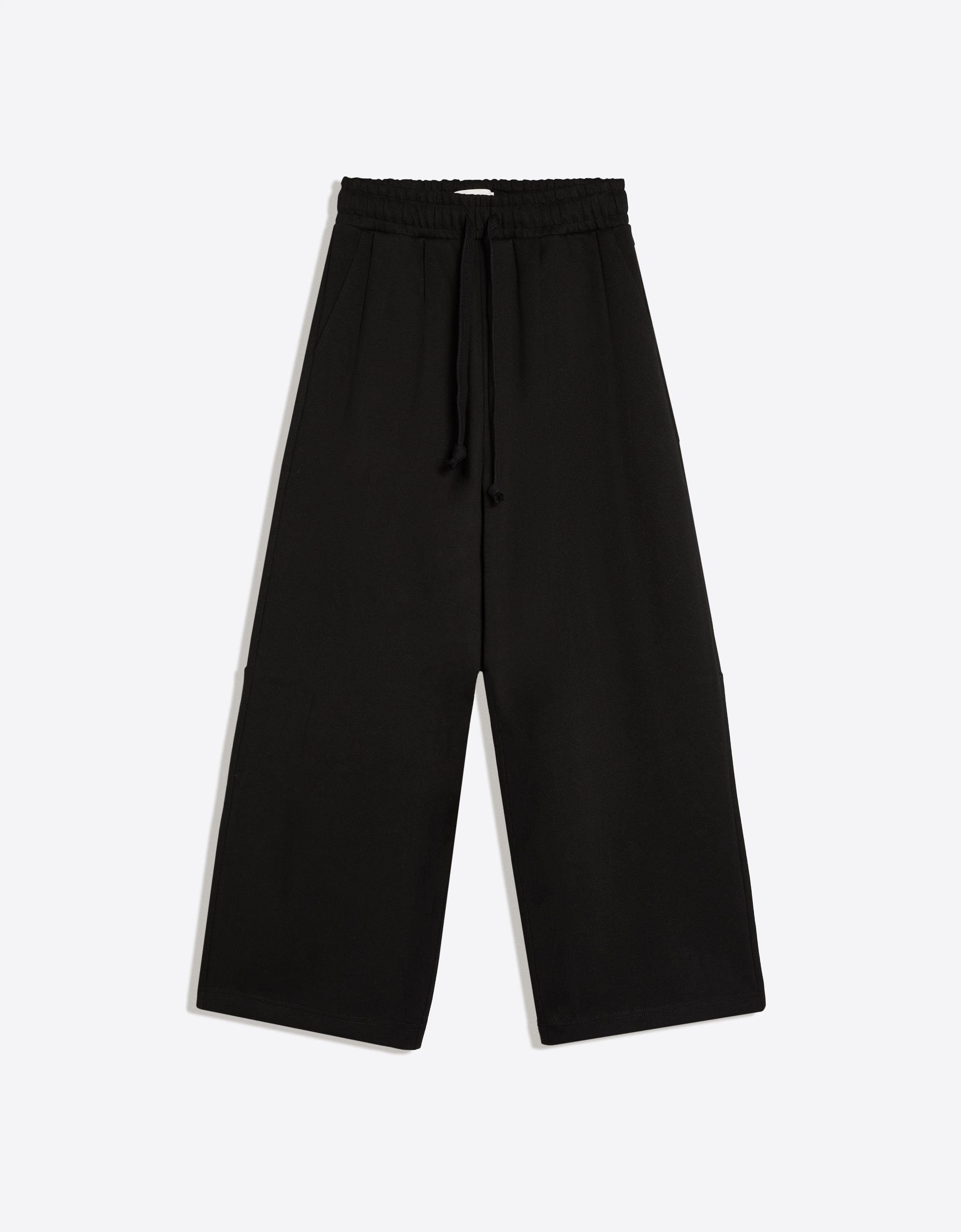 Super baggy pleated trousers — Black