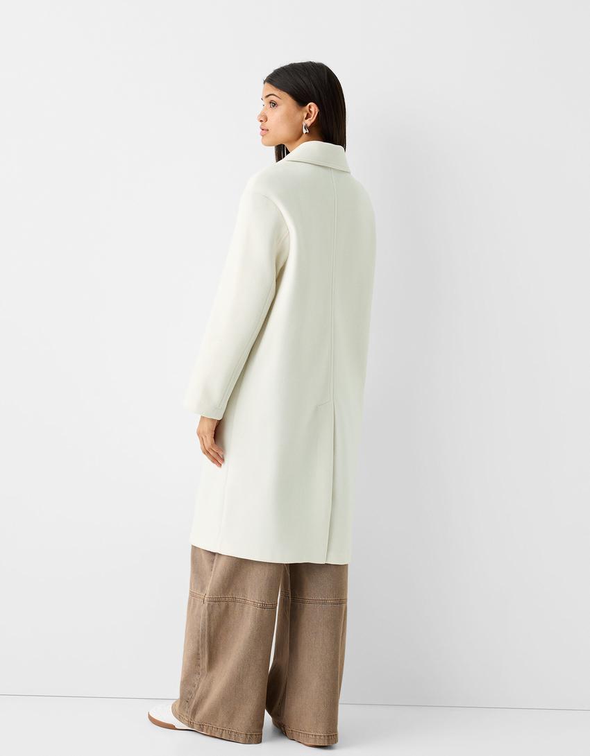Manteau long soft-Écru-2