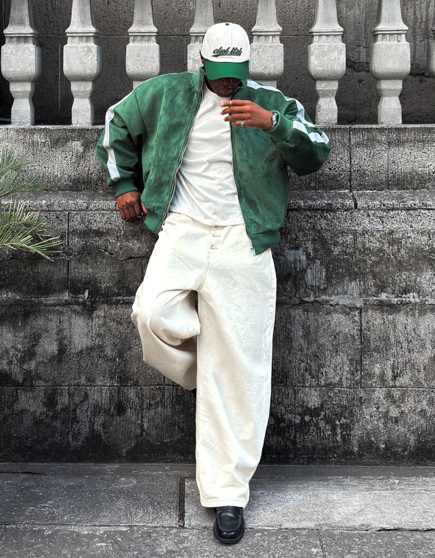 Barrel jeans-Cream