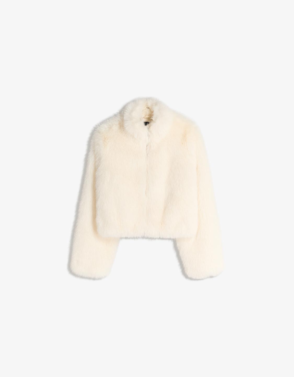 Faux fur jacket