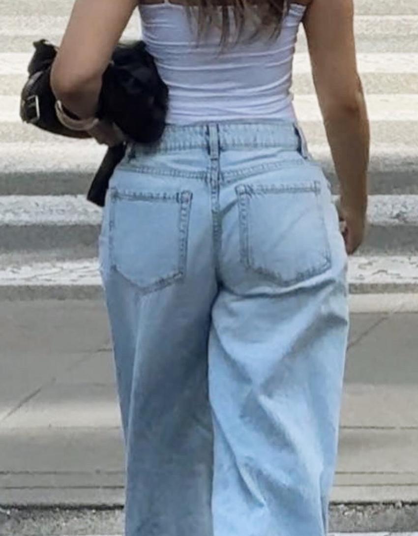 Farmerke širokih wide leg nogavica-Svetloplava-2