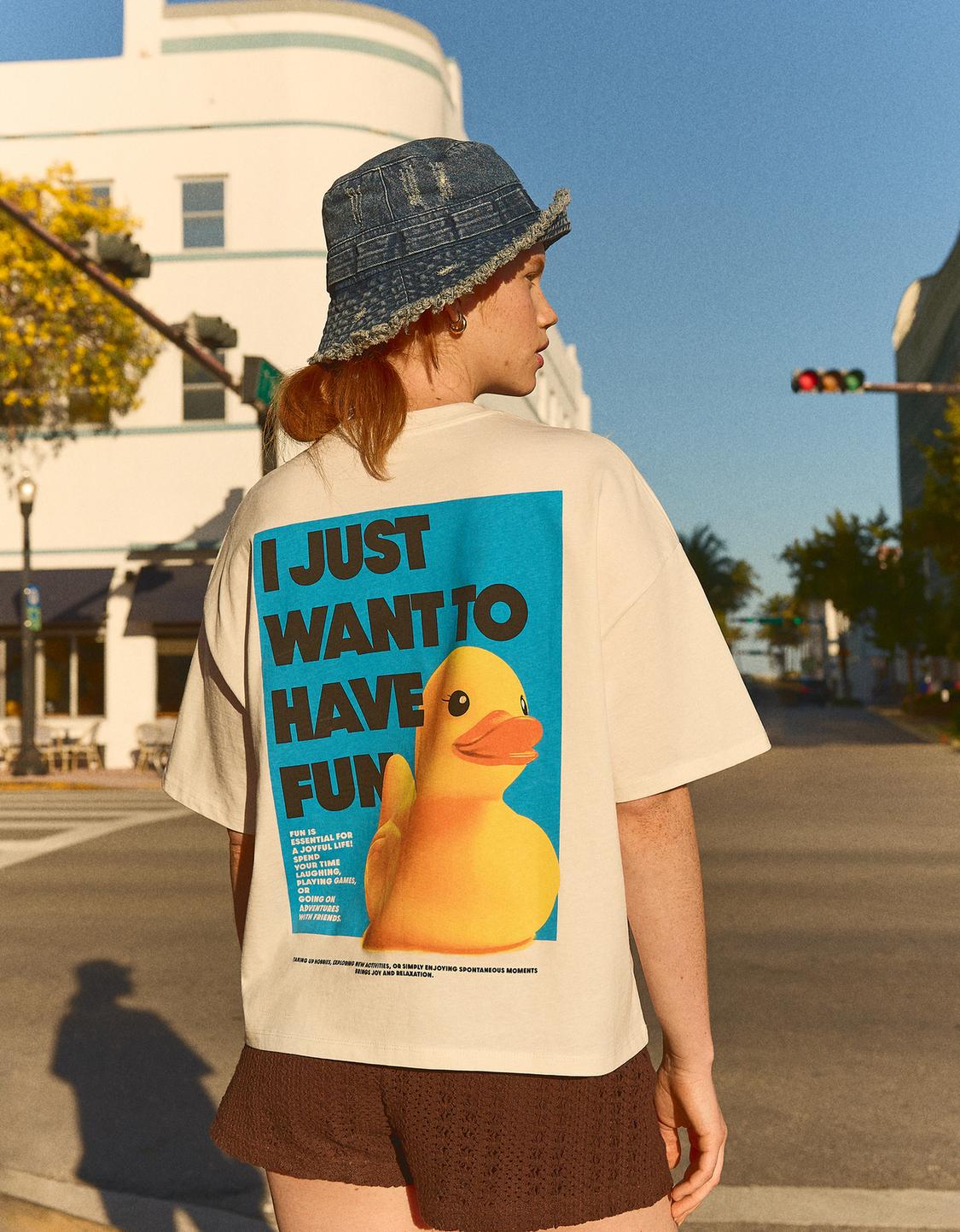 Short sleeve T-shirt with print