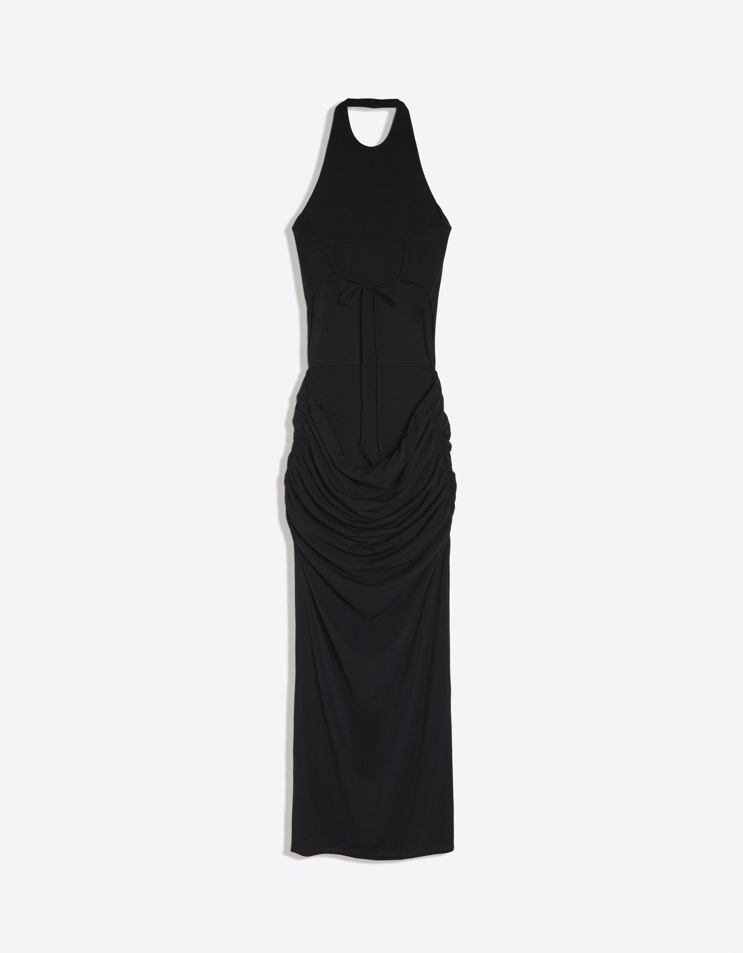 Long halter neck dress