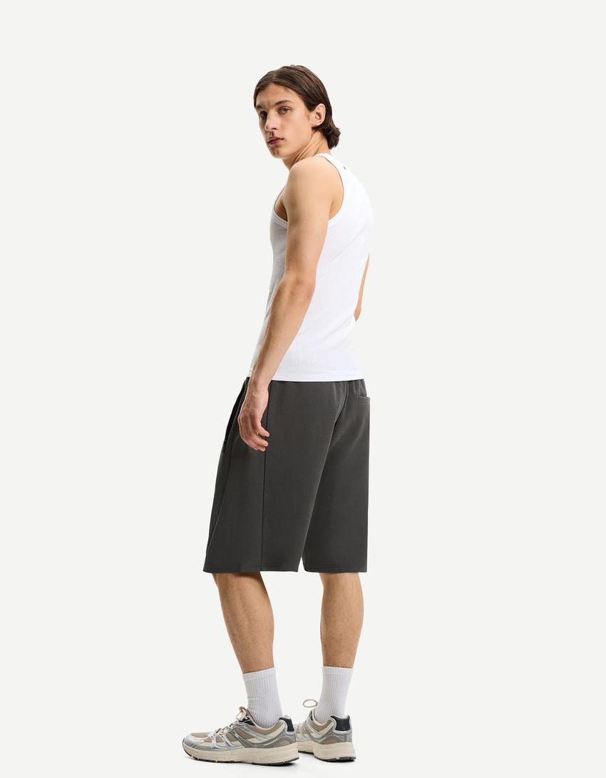 برمودا شورت تقني-رمادي