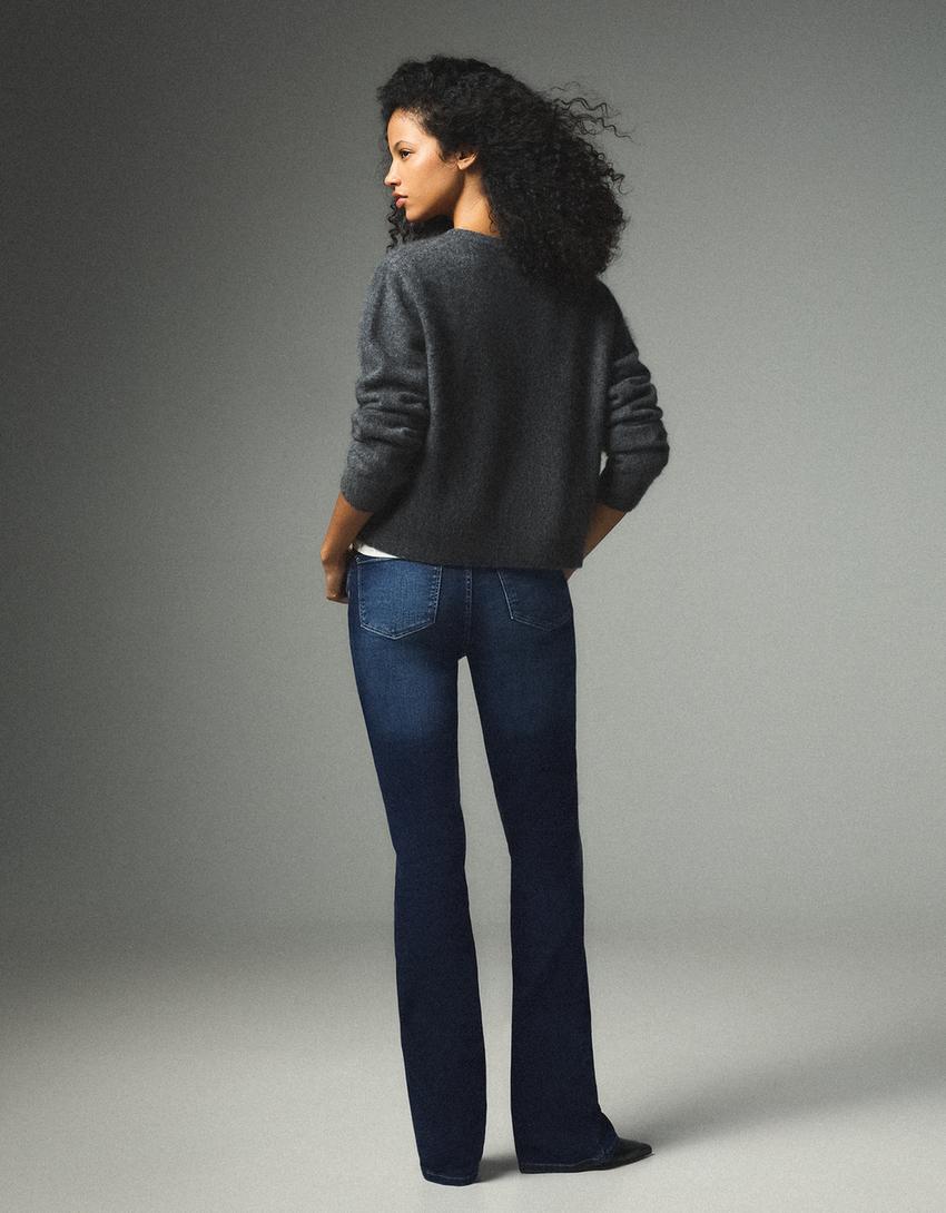 Pantalón flare-Azul