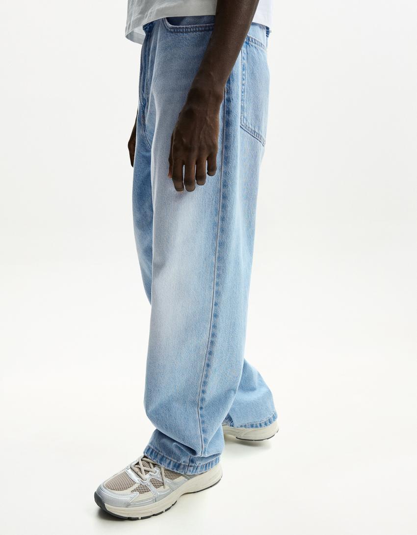Baggy jean-Açık mavi-2