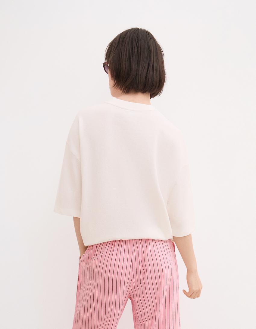 Wide Leg Hose-Rosa