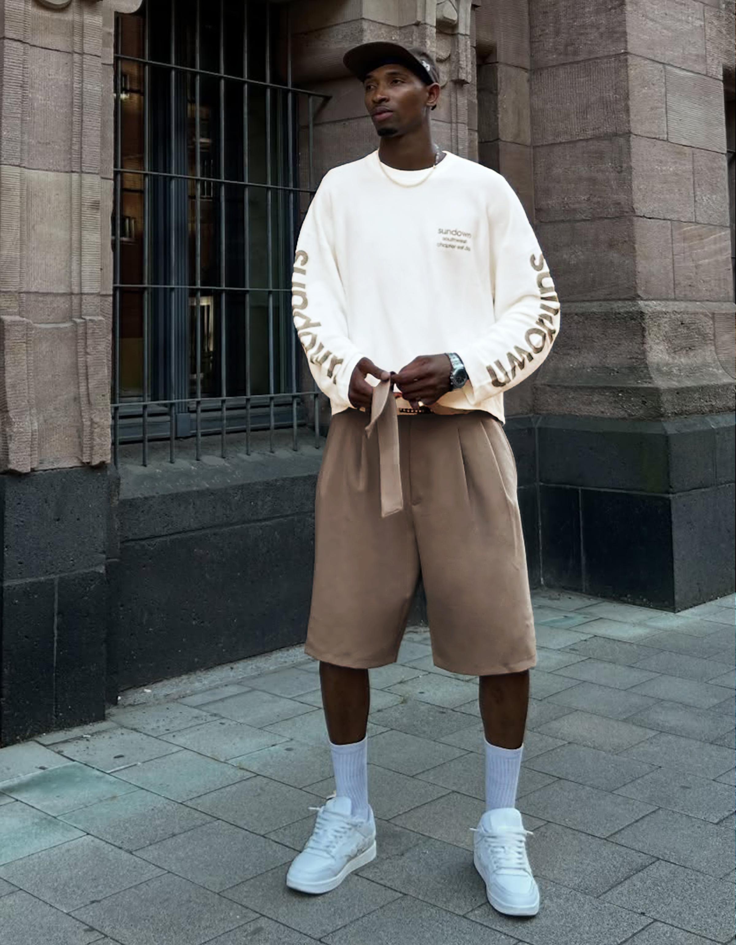 Textured print jumper — Off white